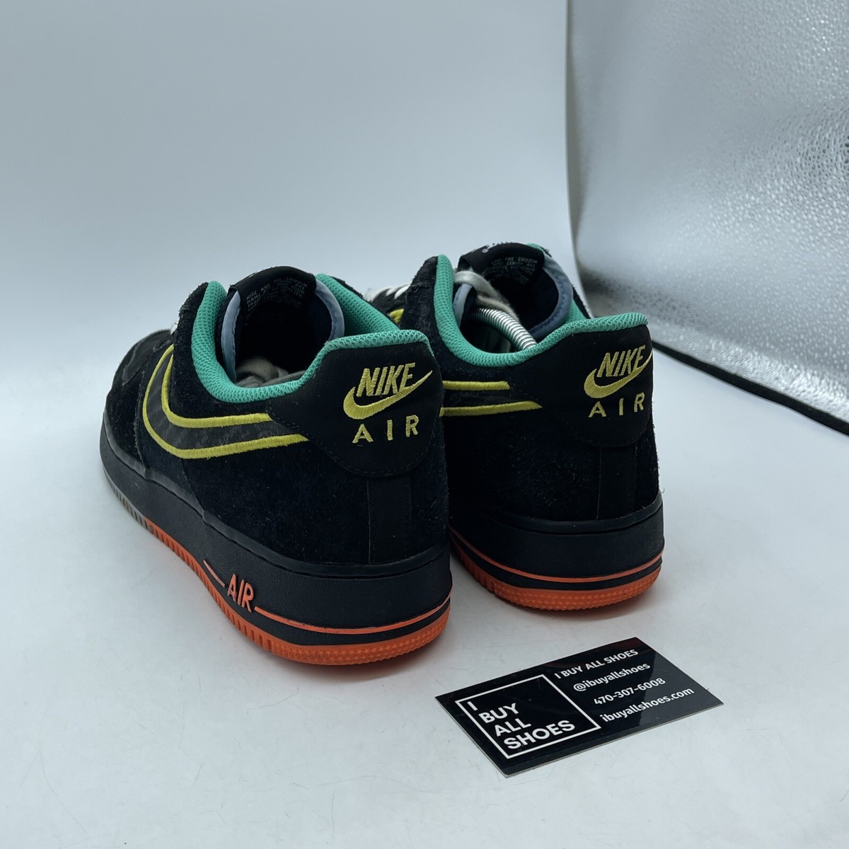 Size 12 Nike Air Force '07 LV8 Peace and Unity Black Suede