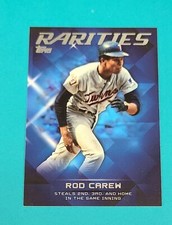 2015 Topps Update Rarities #R-10 Rod Carew Minnesota Twins BASEBALL Card 3B