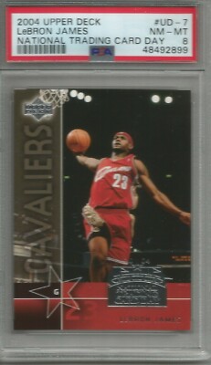LeBron James 03/04 Upper Deck National Trading Card Day Rookie PSA