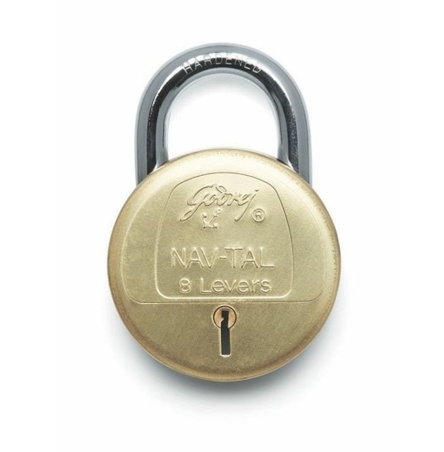 Godrej Nav Tal Shutter And Grill Door Locks (Brass) with 2 keys Choose