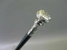 Vintage Brass Handle Wooden Walking Stick Cane Designer Handmade Gift