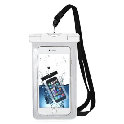 MMOBIEL Wasserdichte Smartphone Tasche (WEISS) für iPhone / Samsung / Huawei Handytasche