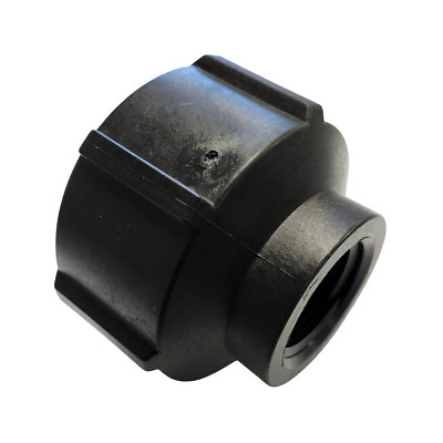 Banjo Black Poly Pipe Reducer Coupling 2'' FNPT X 1'' FNPT - RC200-100