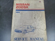 1984 Nissan 200SX Coupe Hatchback Shop Service Repair Manual XE Turbo Deluxe