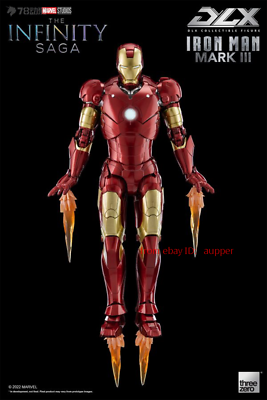DLX threezero Iron Man Mark III フィギュア DLX Iron Man Mark 3 (Battle Damaged) Action Figure by threezero