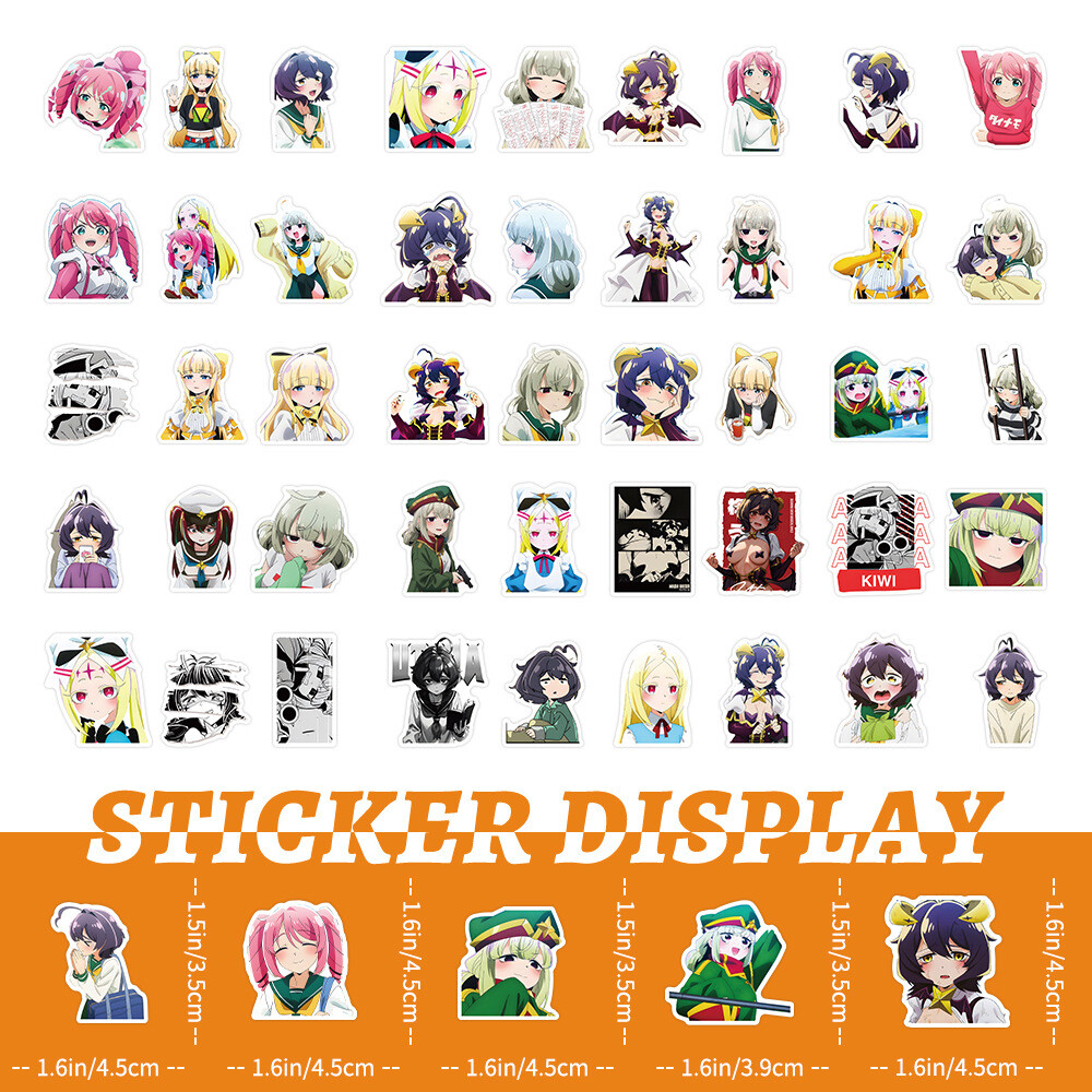 100Pcs Gushing Over Magic Girls Cartoon Stickers for Teens Girls  Water Bottles