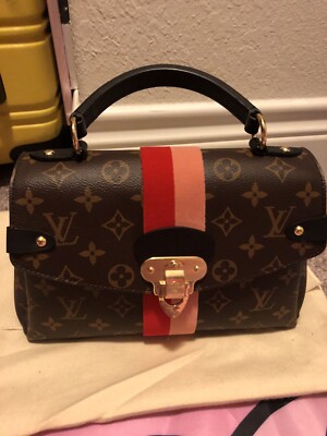 Louis Vuitton Georges BB Pink Red Stripe Shoulder Bag - NOBLEMARS