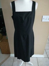 Ann Taylor Black Dress Size 10 Pleated Sleeveless