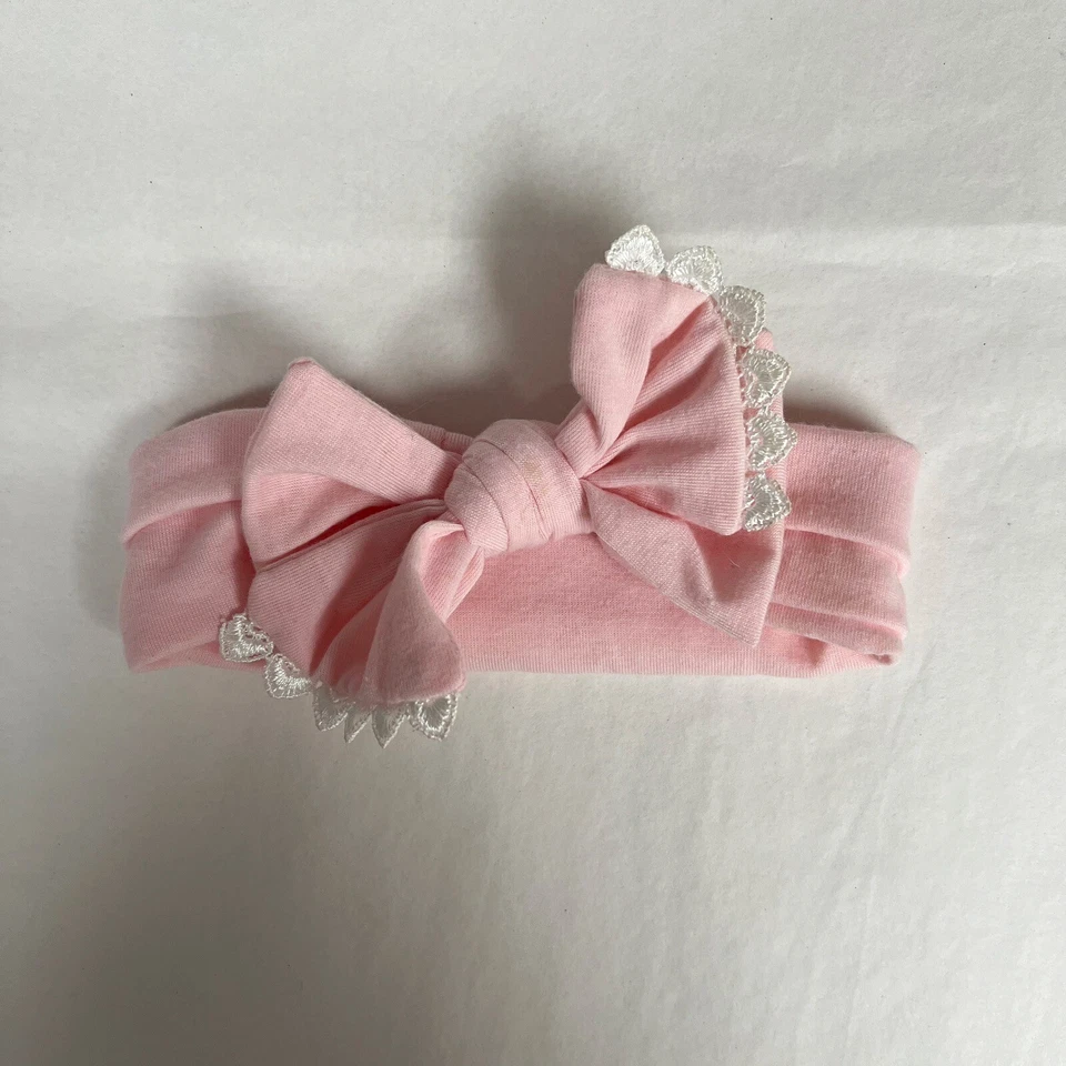 Baby Girl Soft Bow Headband Infant Toddler Bowknot Hairband Head Wrap Headwear - Image 4 of 4