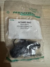 Neutrik NC3MRC-BAG Right Angle Connector Male 3 Pole