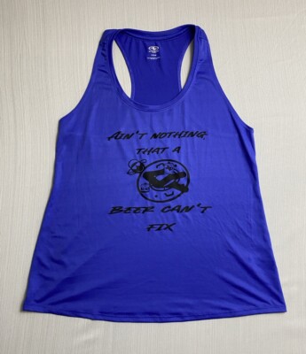 Athletic Works Womens Active Top Size Small Purple Sleeveless Gym Shirt