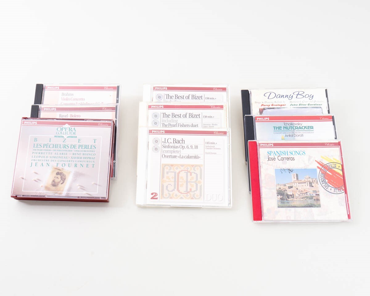 13 Philips Classics CDs Classical Tchaikovsky Bach Bizet