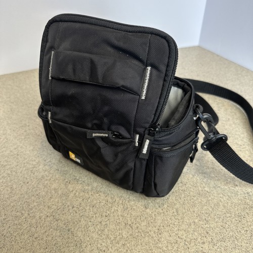 Case Logic small camera bag Case Shoulder Black Multi Pocket Padded Lens - Picture 5 of 6