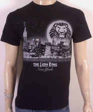 vintage EUC Disney The Lion King Broadway Musical T-Shirt New York Glitter sz S