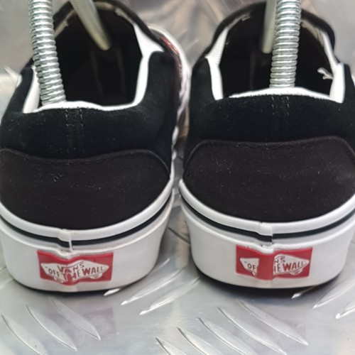 Usados en Excelente Condición Para Mujer VANS Clásicos Zapatos Sin Cordones Estampado Cereza Reino Unido Talla 6 EU 39 Negro/Rojo (W) - Imagen 6 de 12