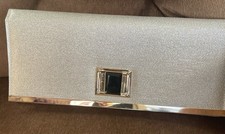Evening Clutch Silver Sparkling New