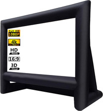 16Ft Inflatable Movie Screen Outdoor Projector Screen with Air Blower Storage Ba