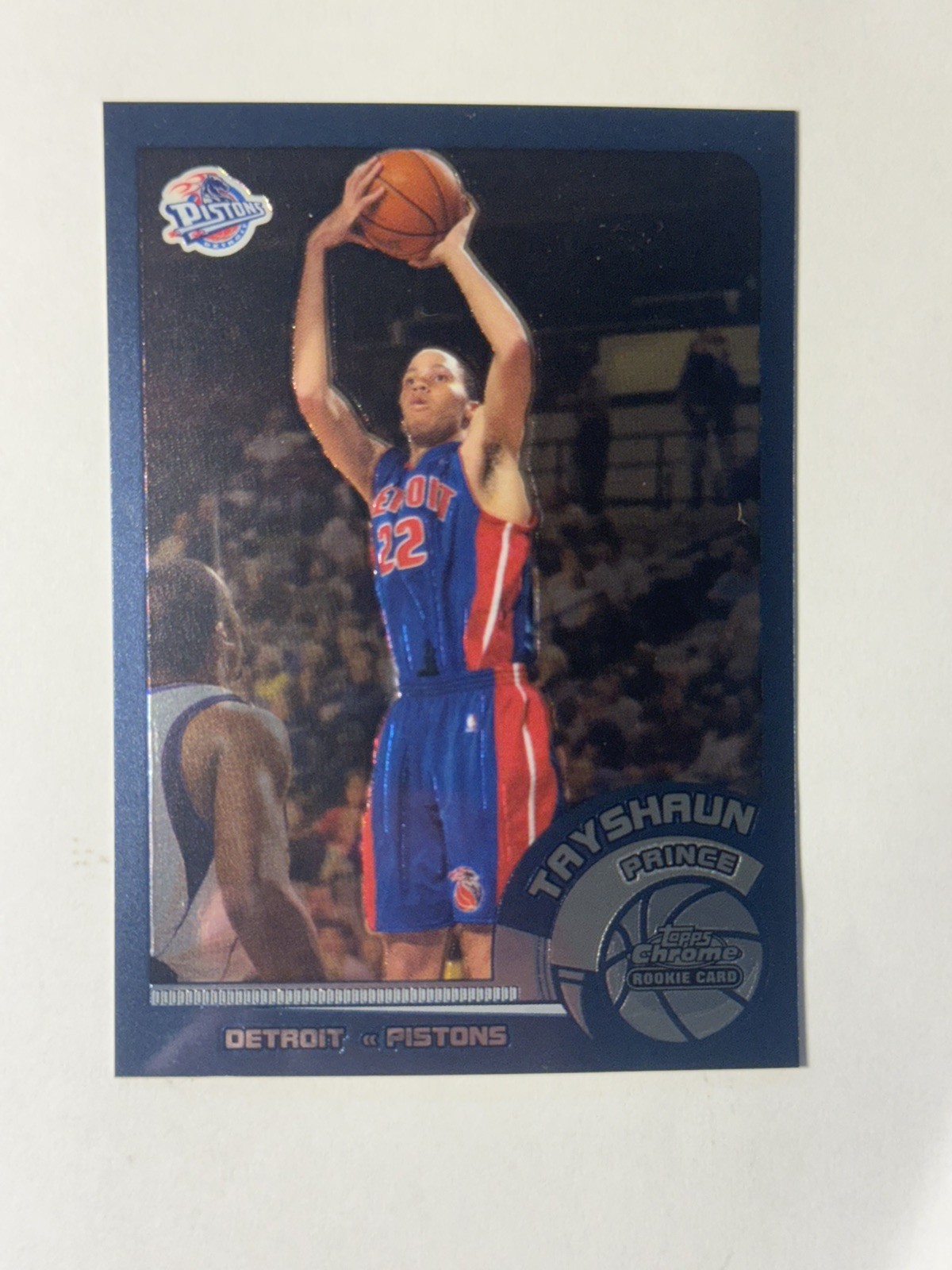 2002-03 Topps Chrome Tayshaun Prince Rookie RC #144 Detroit Pistons