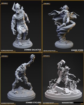 C27 - Marvel Zombies Fan Sculpts (Crisis Protocol Scale)