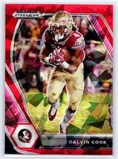2021 Panini Prizm Draft Picks Collegiate #83 Dalvin Cook #83 Red Ice