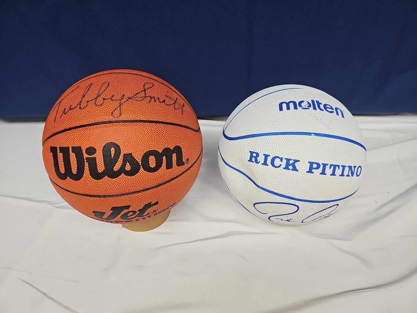 Tubby Smith Autographed Signed Kentucky Wildcats Wilson BASKETBALL & Rick Pitino 