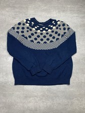 Pull Sweat Twothirds en coton bio - Taille S Bleu marine