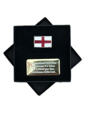 England St George Flag Enamel Badge in Personalised Box