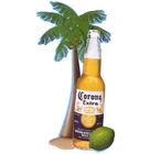 Corona Extra Vintage Beer Metal Sign Tacker Palm Tree Island Lime 24”x12” Bottle