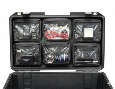 Removable Design Mesh Film Lid Organizer for Pelican1510 1535