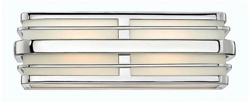 Hinkley Winton 15 1/2" Wide Deco Chrome Vanity Bath Wall Light - Picture 2 of 6