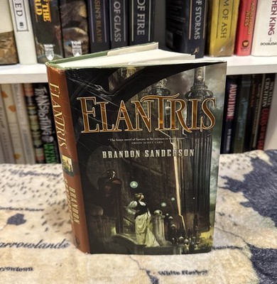 Elantris - Brandon Sanderson (2005, Hardcover) First Edition/2nd, ACCPT, HCDJ
