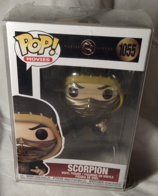 Funko Pop! Vinyl: Mortal Kombat - Scorpion (Metallic) #1055 with Protector
