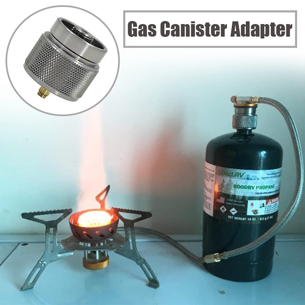 Butane To Propane Adapter Camping Stove Adapter Outdoor Hiking Stove Connecto...