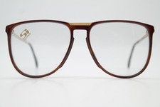 Vintage Brille Stepper CELLIDOR Braun Gold Kupfer Oval Brillengestell eyeglasses
