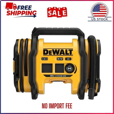 #ad Dewalt 20V Max Cordless Tire Inflator Tool Only MFG DC020IB New $90.00