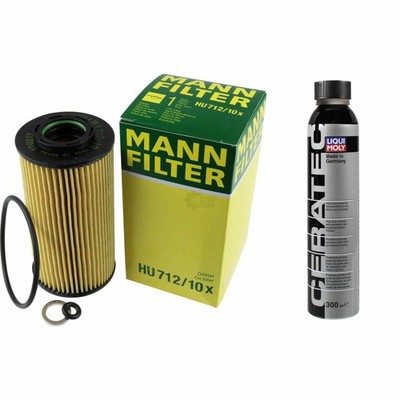 MANN-FILTER ÖLFILTER HU 712/10 x + LIQUI MOLY Cera Tec 3721