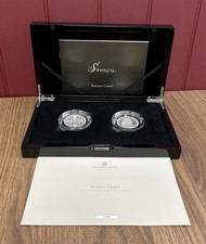 2023 Royal Mint Petition Crown 2oz Silver Proof Two-Coin Set Boxed & COA