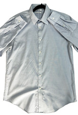 Calvin klein infinite wrinkle free mens dress shirt slim fit blue white