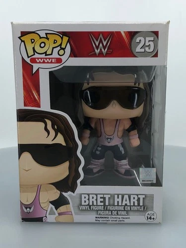 Funko POP! WWE Bret Hart #25 Vinyl Figure DAMAGED BOX SEE PICS