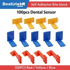 Dental Sensor Holder X-ray Positioning 100pcs Self Adhesive Bite Block for Ring
