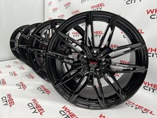 20" Inch BMW 825m Style Gloss Black Alloy Wheels 5x112 3 4 5 6 7 8 x3 x4 series