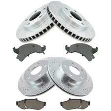 Disc Brake Kit-Performance Ceramic Performance Brake Pad and Rotor Kit TRQ