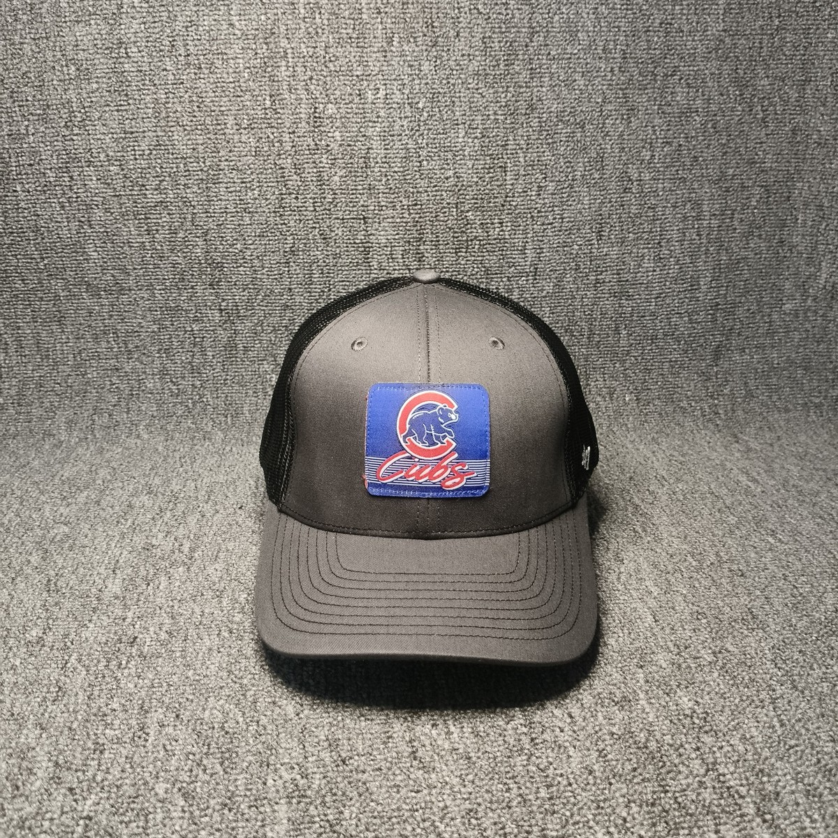 '47 Brand Chicago Cubs Trucker Snapback Hat Gray Black Adjustable