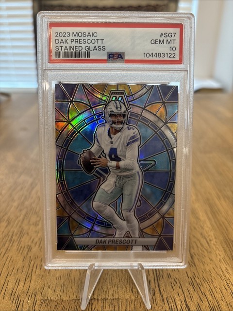 2023 Mosaic Dak Prescott Stained Glass #SG7 GEM MT 10 | Cowboys