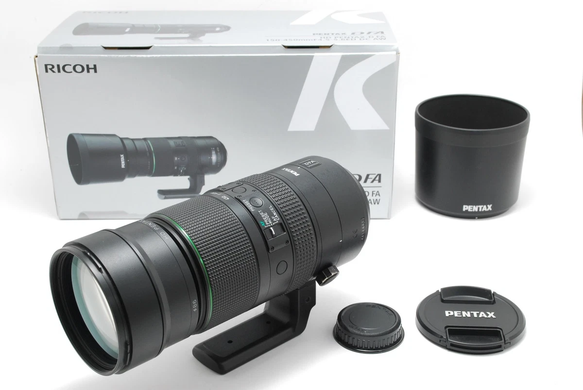 【中古】RICOH PENTAX 望遠ズームレンズ HD PENTAX-D FA150-450mm F4.5-5.6ED DC AW 21340 Amazon.com : Pentax HD D FA 150-450mm f4.5-5.6ED DC AW Super