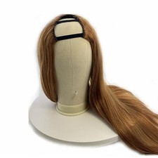 22"U Shape-Remy 3/4 Half Wig 100 Remy Human Hair Half Wig Hair Machine Weft Cap