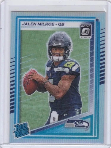 Jalen Milroe 2025 Panini Donruss Rated Rookie Holo #253 RC Seahawks Optic!