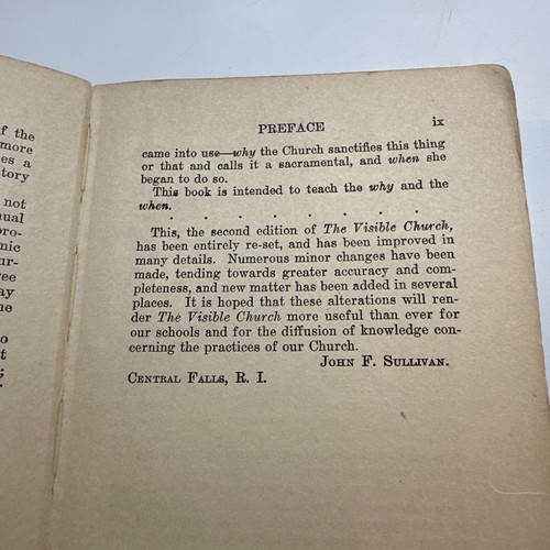 The Visible Church by Reverend John F Sullivan 1922 Her Gov., Ceremonies, HB - Picture 9 of 18