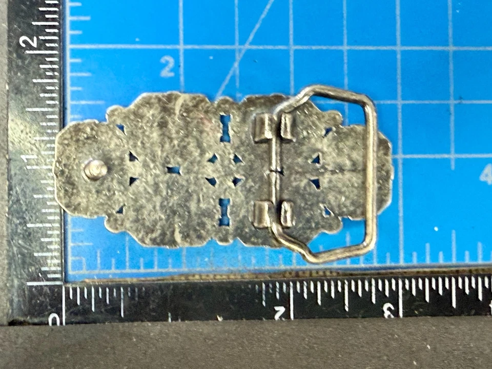 Black Rhinestone Cluster Vintage Women's Girls Belt Buckle for 1.25" Wide Belt - Image 4 of 4