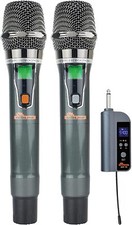 Idolpro Dual Handheld Wireless Karaoke Rechargeable Microphone Set